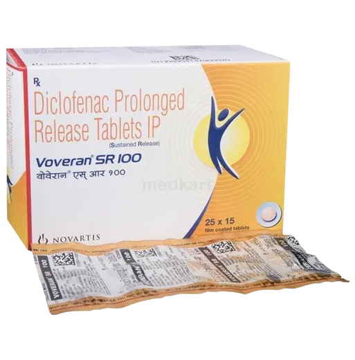 voveran sr 100mg tablet 15's